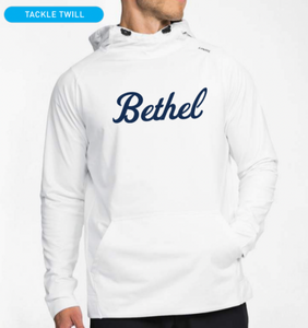 Bethel Script Twill Crossover Hoodie 2, White