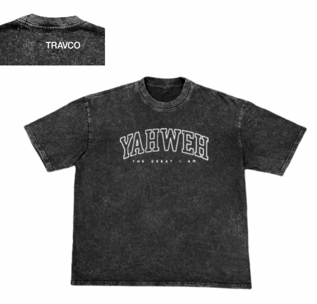 Yahweh Heavyweight Vintage Tee | Washout Black