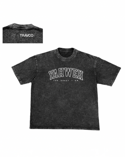 Yahweh Heavyweight Vintage Tee | Washout Black