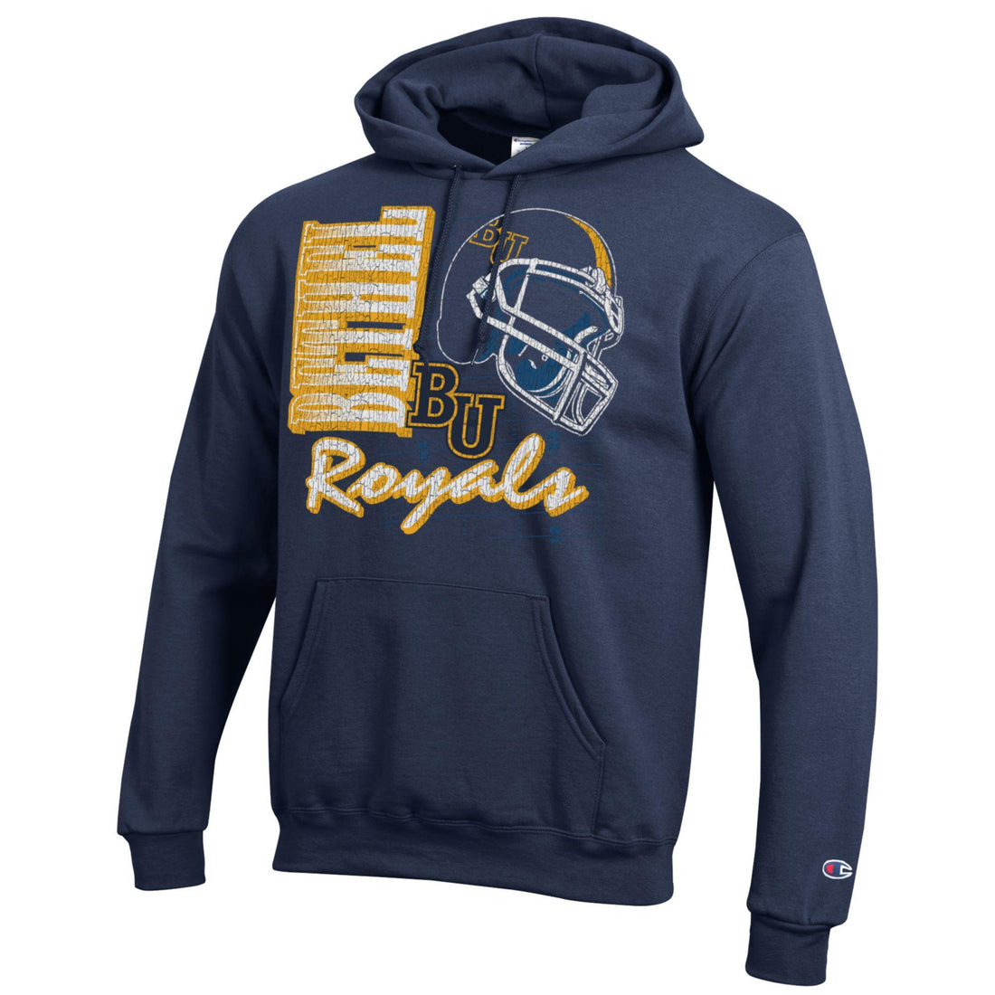 Retro Football Hood | Navy