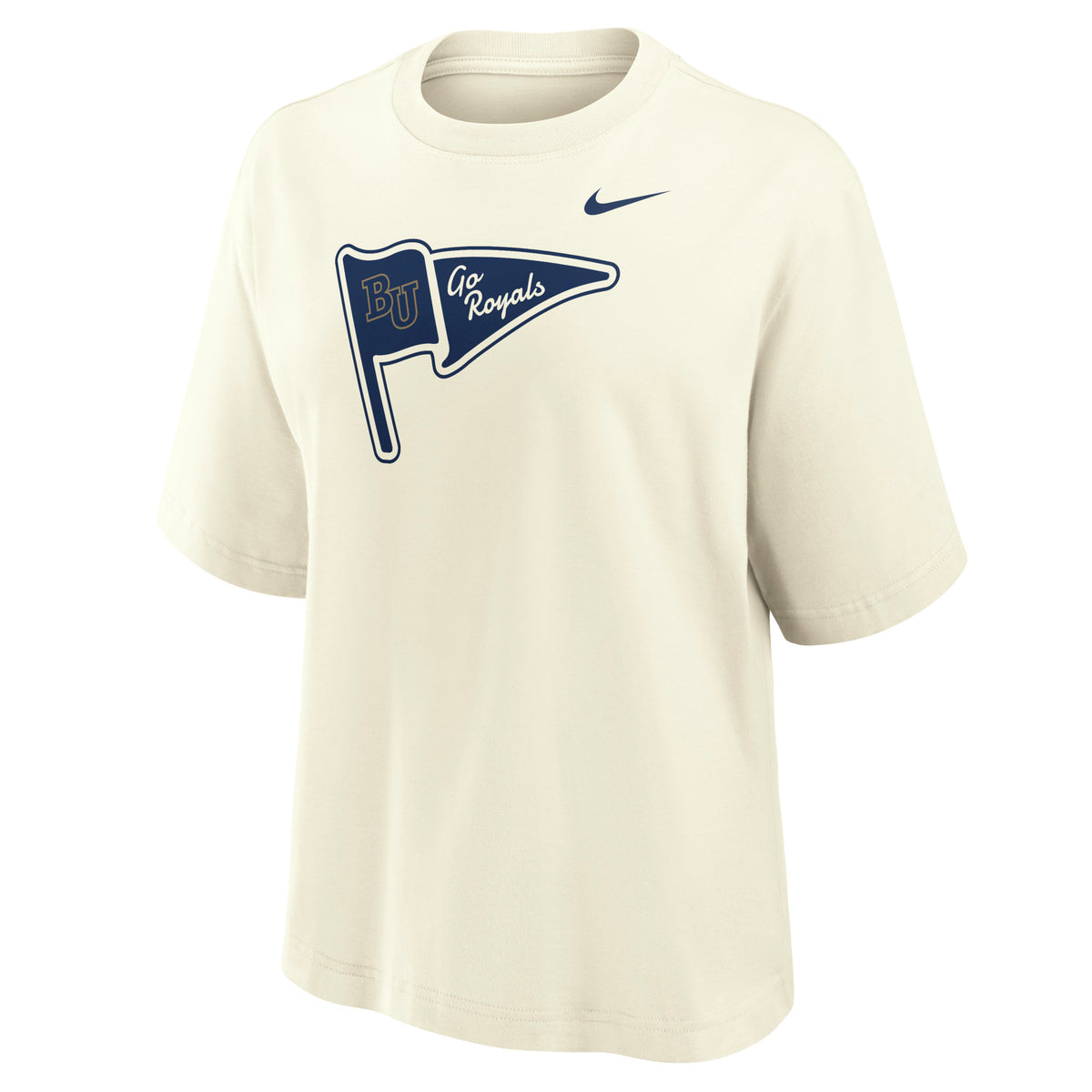 Cotton Short Sleeve Boxy Tee | Sail