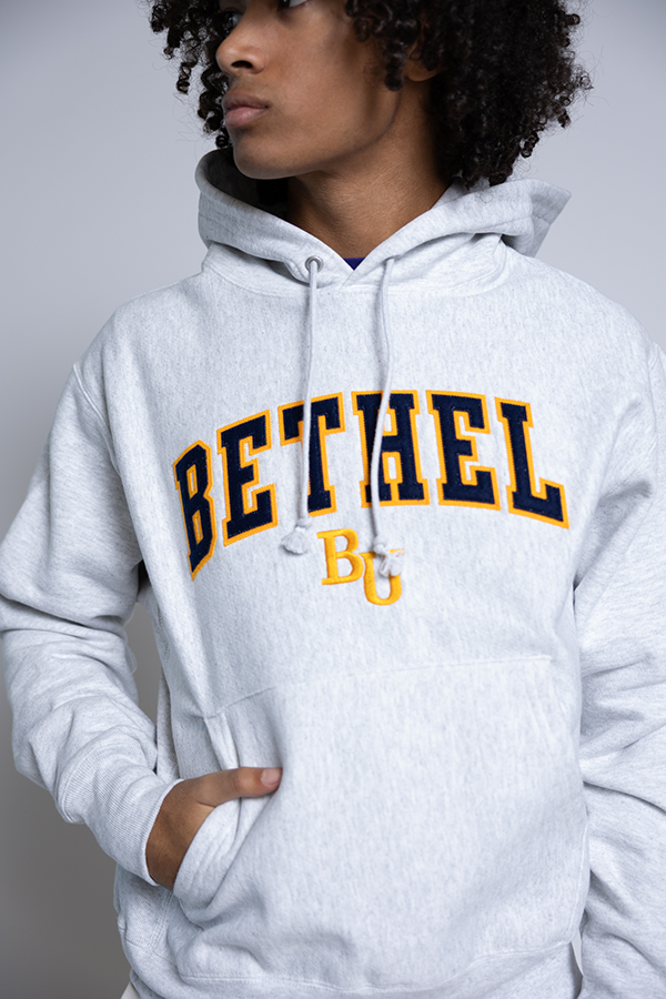 Reverse Weave Hood | Silver Grey