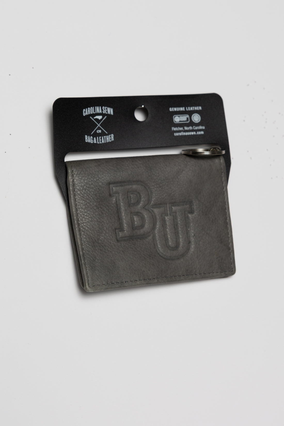 ID HOLDER LEATHER GRY