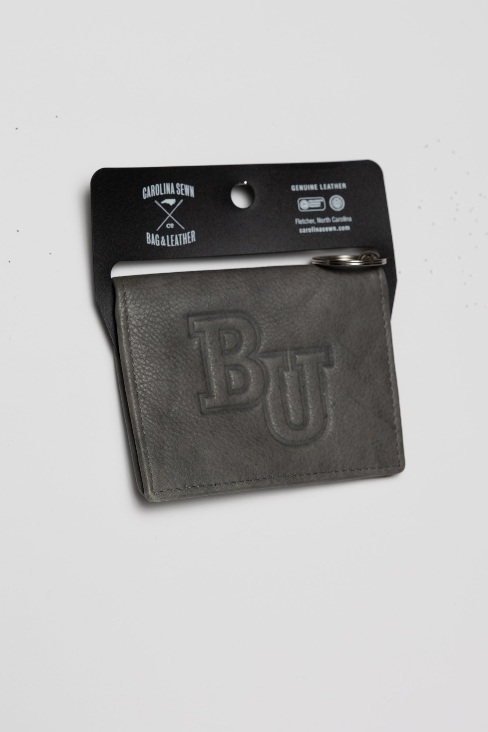 ID HOLDER LEATHER GRY