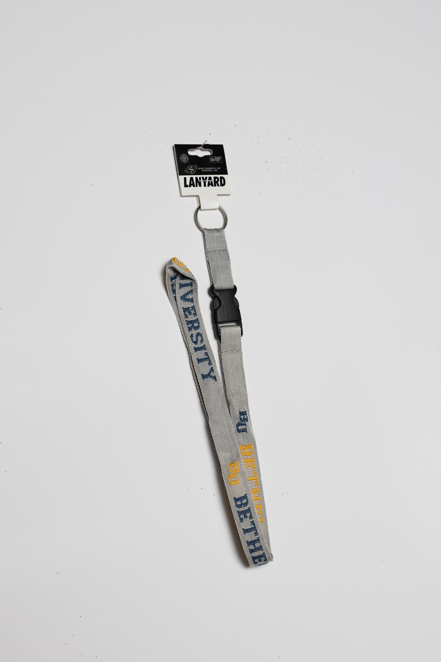 LANYARD GRY W NVY&amp;GLD