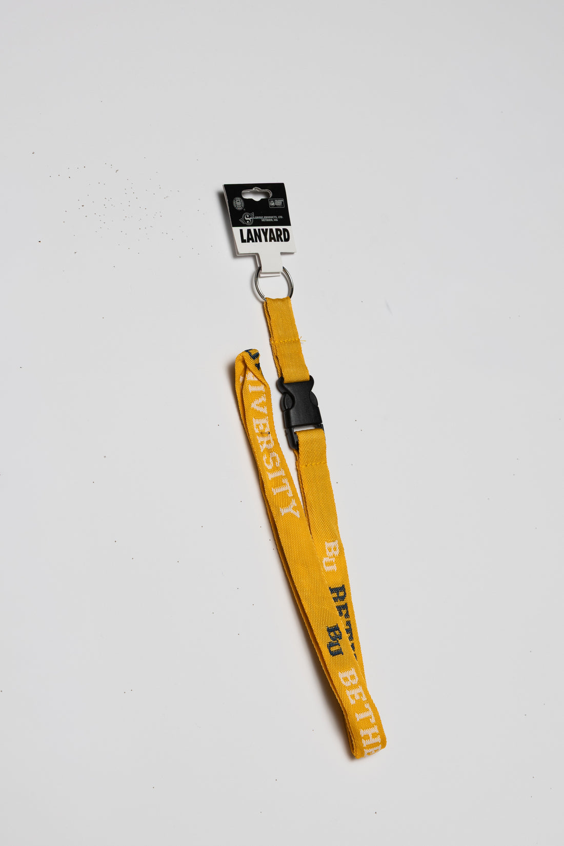 LANYARD GLD W NVY&amp;WHT