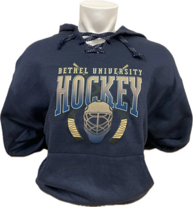 The Game BU Hockey Lace Hood, Navy