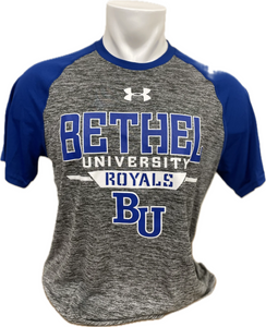 Under Armour BU Loose Fit Raglan Sleeve T/shirt, Royal/Grey