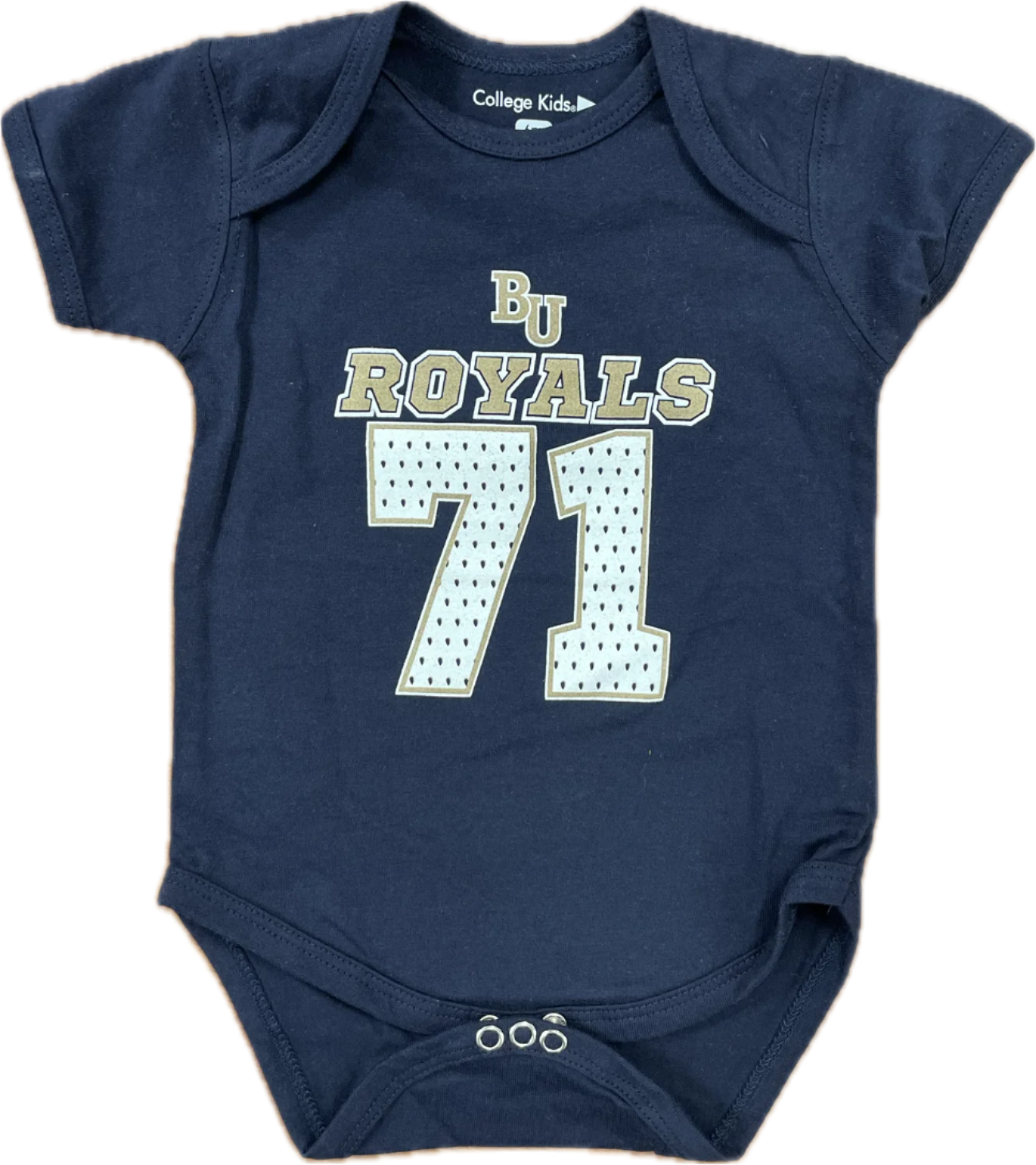 College Kids BU Onesie Jersey | Navy/Gold