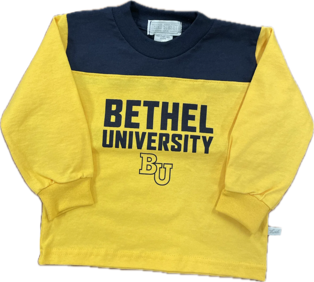 Third Street BU L/S T Shirt Youth | Navy/Gold