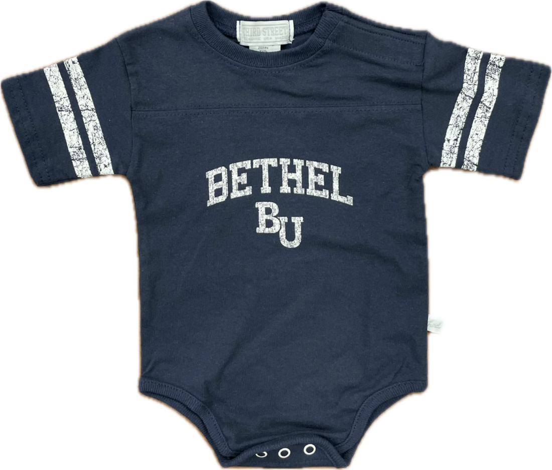 Third Street BU Infant Onesie | Navy