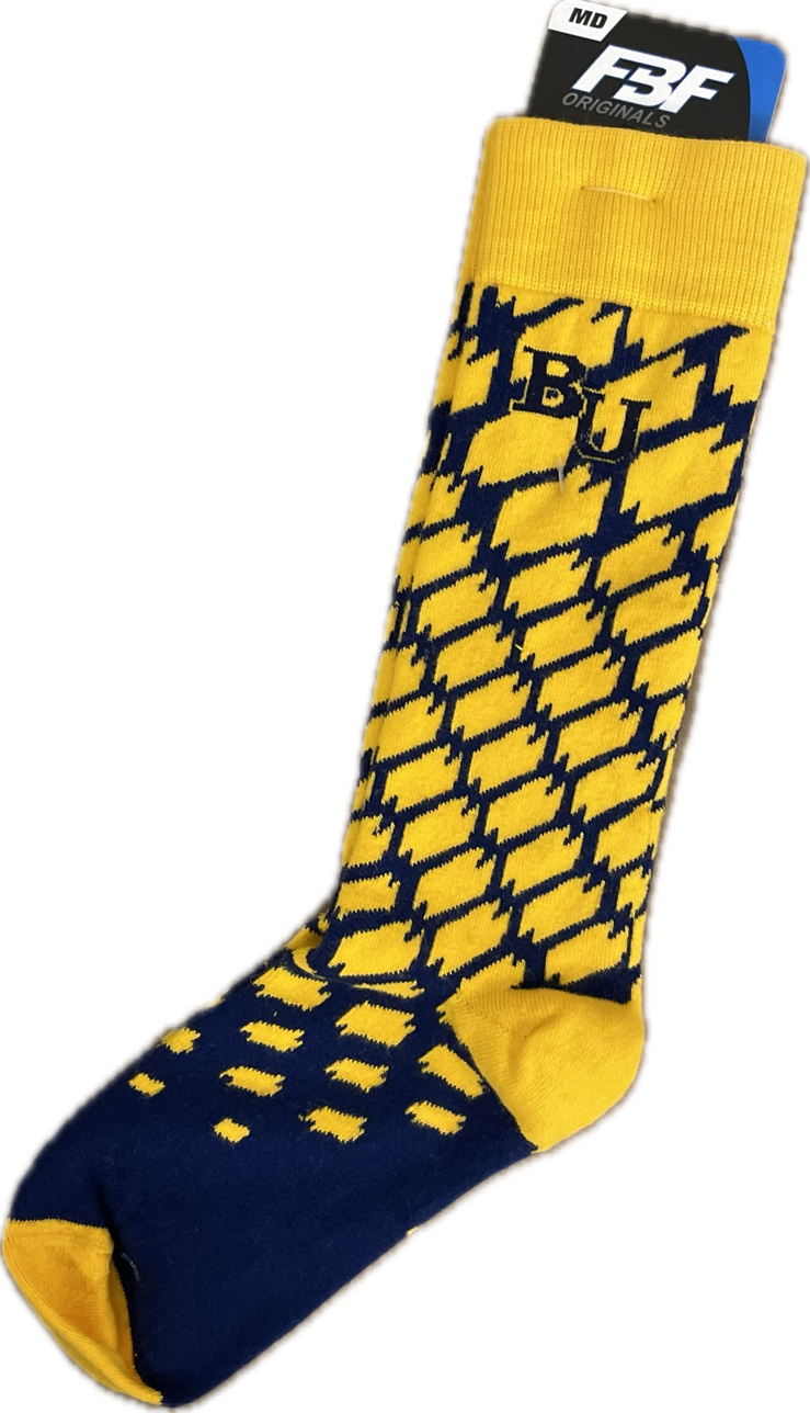 FBF Blue/Gold Socks