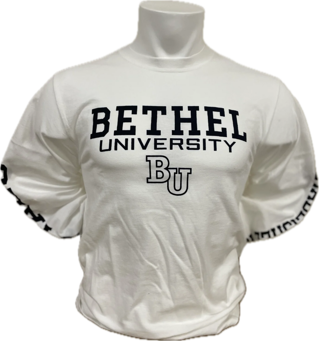 Champion Bethel University BU White L/S Tee | White